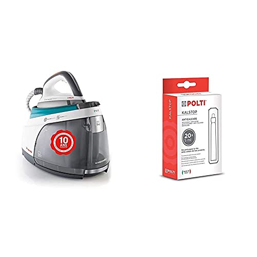 Polti La Vaporella XT100C   Centro de planchado a vapor con caldera de 7,5 bar, sin mantenimiento, autonomía ilimitada, steam pulse 500 g + Kalstop   Anticalcáreo para aparatos con caldera, no tóxico