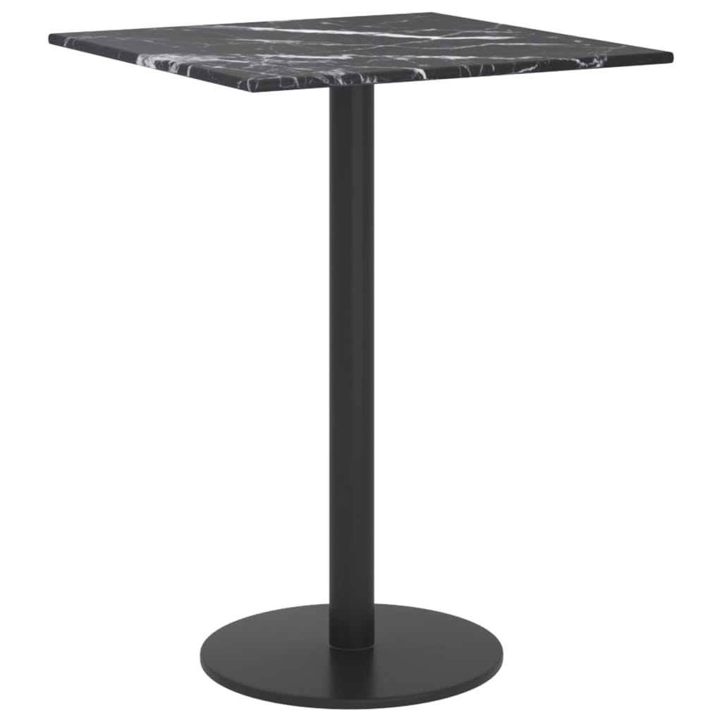 Plateau de table rond en verre trempé aspect marbre 30 x 30 cm – Plateau en verre durable résistant aux rayures pour tables basses – Plateau de table en verre trempé pour protéger contre les