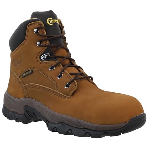 Chippewa Men's Graeme 6" Waterproof Composite Toe Lace Up Work Boot, Brown - 13 XW2