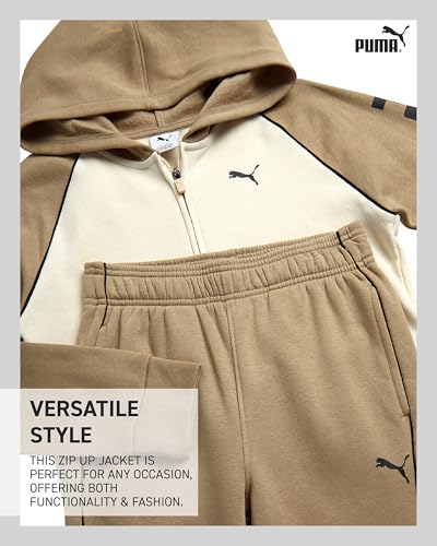 Puma Boys Tracksuit Set - 2 Piece Fleece Zip Up Hoodie Sweatshirt and Athletic Joggers Sweatpants For Boys Set (Sizes: 8-16)3