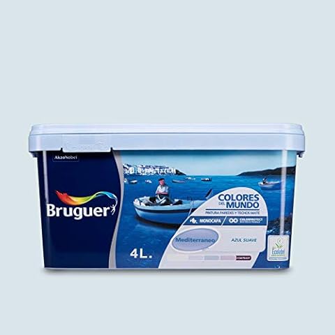 Pintura Bruguer Colores del Mundo Mediterráneo Azul Suave 4L Cover