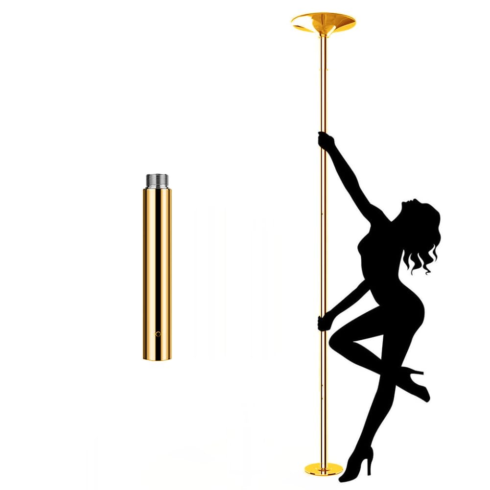 Roluck Pole Dance - Accessori per asta da ballo, diametro 45 mm, accessorio professionale per asta da ballo, asta dorata (25 cm)