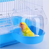 CXAFQ Papageien-Badebox für Vogelkäfig, Vogel Badewanne,hängende Badewanne Vogelkäfigzubehör mit Haken, Zubehör, Badewanne, Badewanne für Haustiere, Bräute, Kanarienvögel, Wellensittiche, Papageien