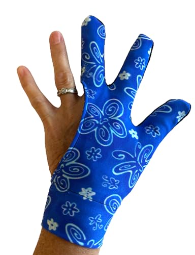 061-004-BL Delta Blue Designer Billiards Pool Players Glove LH