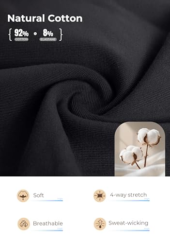 Pudolla Men's Tall Sweatpants 32"/34"/36" Long Inseam Cotton Yoga Pants Athletic Lounge Casual Pants for Men with Pockets4