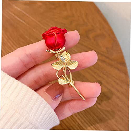Beatifufu Rose Brooch Flower Brooches For Women Rose Corsage Brooches For Women Fashion Vintage Flower Brooch Red Rose Brooches Scarf Brooch Clips Clothing Brooch Clip Shawl Brooch Pin Roses #TOP4