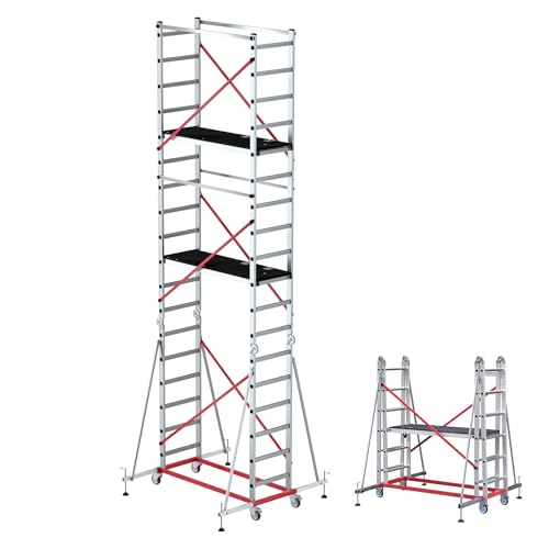 Aluminum Scaffold Tower with Guard Rail and Hatch