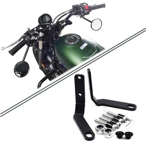 LEDISHUN アンダーミラー アダプター ブラケット ホンダ CL250 ('23-MC57) CL500 ('23-PC68) 専用 (ミラー本体は含まれておりません) スチール、ブラック(塗装仕上げ)