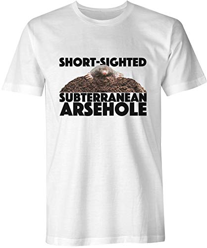 T-shirt homme blanc XL Fartnum & Mason Short Sighted pour un style casual