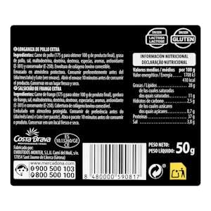 Hähnchen-Longaniza Sticks extra gemacht Packung 50 g Pack 2