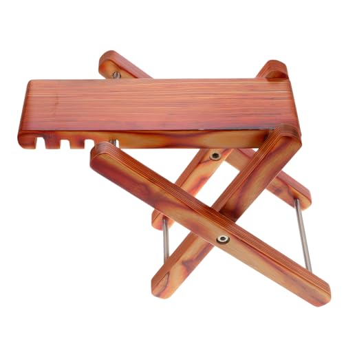 Abaodam Solid Wood Guitar Foot Stool 4 Height Adjustment for Acoustic Folk Guitar Players