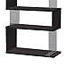 Coaster Home Furnishings Emelle 63-inch 4-Shelf Glass Panel Bookshelf Black 800340