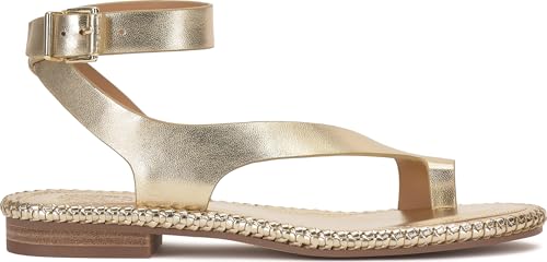 Image of Vince Camuto Libahs Ankle Strap Toe Loop Flat Sandals