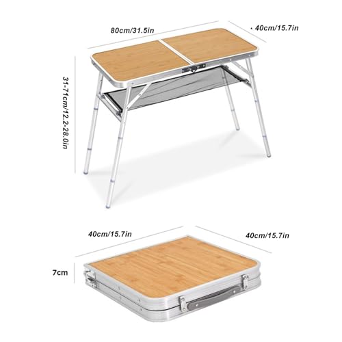 Table de camping pliant multipurpose portable et ultra légère - 3