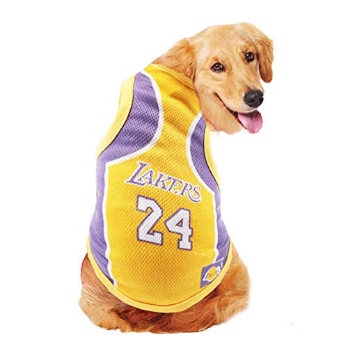 Image of Pet Sport Clothes Dog Jersey Small Shirt Apparel Cute Outfit for Dogs, Cats, Puppies, Kittens Durable Sports Pet Tee, XS