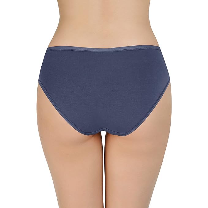 Image of LOURYN KOULYN Solid Low Rise Cotton Bikini Panty Pack(Pack of 3)