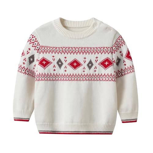 Image of Toddler Kids Boys Sweater set 2 Piece Outfit Christmas Knit Pullover Tops Sweatshirt and Sweatpants