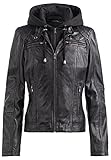 DAMEN LEDERJACKE 'ZOE' von COCO BLACK LABEL since 1986. Die schwarze Jacke in bester Qualität und ein kombinierbares Musthave. Eine Basisgarderobe für viele Anlässe.
