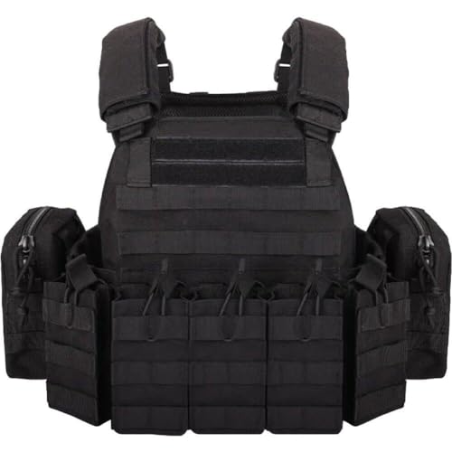 Chaleco táctico militar Molle bolsas placa portador chaleco caza combate 2