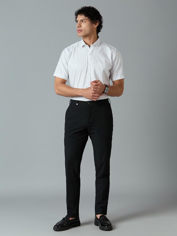 Image of Mark & Albert Men's Half Sleeves Cotton Formal Shirt