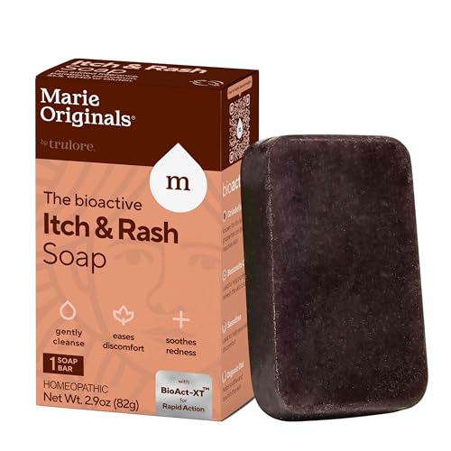 Marie Originals Itch Relief Soap Body Wash Bar, Natural Anti Itch Soap for Bug Bite Relief, Mosquito...