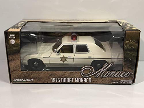 Modelo 1975 Dodge Monaco Sheriff 1:24 Diecast miniatura 6