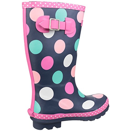 Cotswold Kids Dotty Jnr Pull On Wellington Boot Multicoloured Size UK 13 EU 322