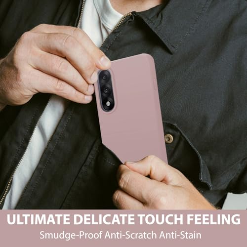 Image of LIRAMARK Liquid Silicone Soft Back Cover Case for OnePlus Nord 5 5G| Soft Micro-Fibre Lining Inside | Camera Protection Bump (Pink)
