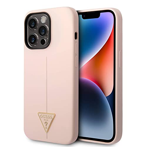 Guess GUHCP13LSLTGP Coque Rigide en Silicone pour iPhone 13