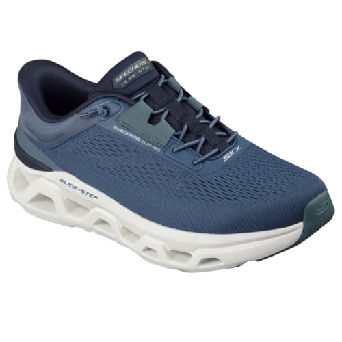 Skechers Homme Glide-Step Altus KORVUS Baskets, Navy Mesh/Synthetic, 47.5 EU