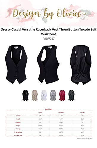 image for Design by Olivia Women's Dressy Casual Versatile Racerback Vest Three 