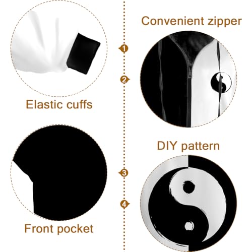 Yin and Yang Jacket for Men Women Winter Coat Hoodied Sweatshirts Zip Up Hoodies4