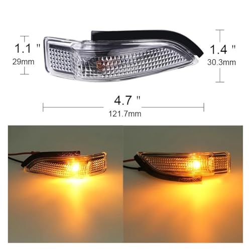 Intermitentes LED espejo retrovisor 81730-52100 señal de giro par para RAV4 Yaris Camry 3