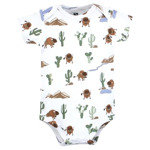 Image of Hudson Baby Unisex Baby Cotton Bodysuits 5-pack