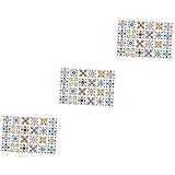 hemoton 72 pz adesivo da parete pavimento in vinile piastrelle di moquette adesivi home decor sbucciare e incollare le piastrelle adesivo per piastrelle da parete domestico applique regalo