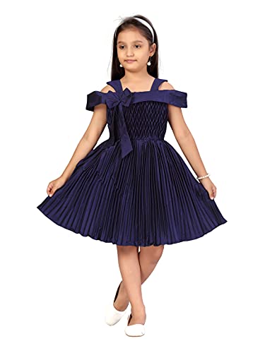 Image of Aarika Girl's Silk Fit and Flare Knee-Length Special Occasion Dress