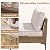 SunloungeCo 5-Piece Patio Furniture Set, Outdoor Wicker Sectional Sofa with Coffee Table, Anti-Slip & Thick All-Weather Cushions for Party, Garden, Backyard, Beige