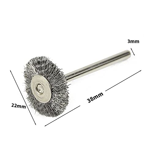 Image of 20 Pcs Wire Brush for Drill, Wire Wheel Brush Cup Set, Stainless Steel Wire Brushes Polishing Wheels Mini for Dremel Rotary Tool