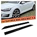 Car Side Skirt Extensions Black+Red For VW Golf Mk4 Mk5 Mk6 Mk7 Winglet Splitter Lip Car Side Body Kit Guard