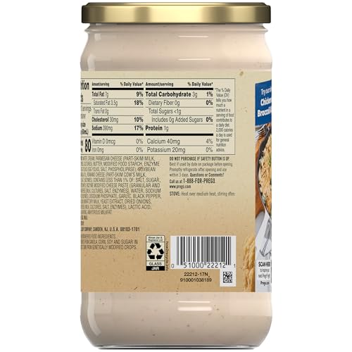 Image of Prego Homestyle Alfredo Pasta Sauce, 22 oz Jar