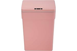 13 Gallon Pink Trash Can: Ultimate Hygiene with Touchless Convenience
