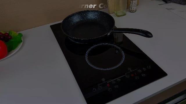 Image of 2 Burner Electric Cooktop, 12 Inch Electric Stove Top, 120V Double Burner Countertop Stove 2000W with Timer & 9-Level Adjustment, Sensor Touch Control, Child Lock, Built-in Radiant Cooktop Pladeca