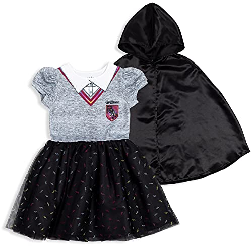 Harry Potter Hermione Little Girls Costume Caped Short Sleeve Dress & Cape Set 4-5