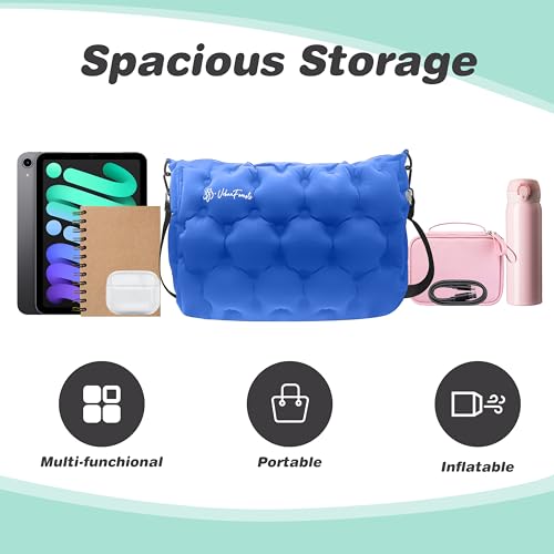 Multifunctional inflatable bag-Vacpack Backpack with Vacuum Compression,travel backpack vacuum compression (blue)2