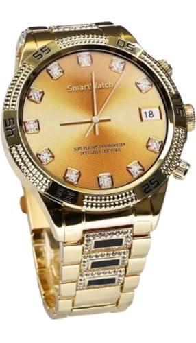 Gen-15-Smart-Watch-Diamod-BeltTouchscreen-Display-with-Call-Notification-and-with-Step-Counter-Gold-Edition-Wireless-Charger