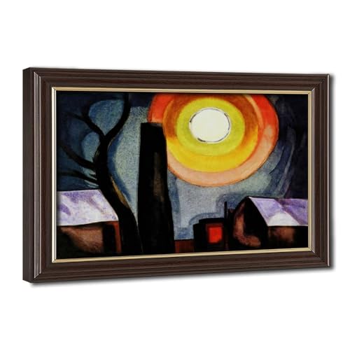 Impression toile Ascension Oscar Bluemner poster mural avec cadre suspendu