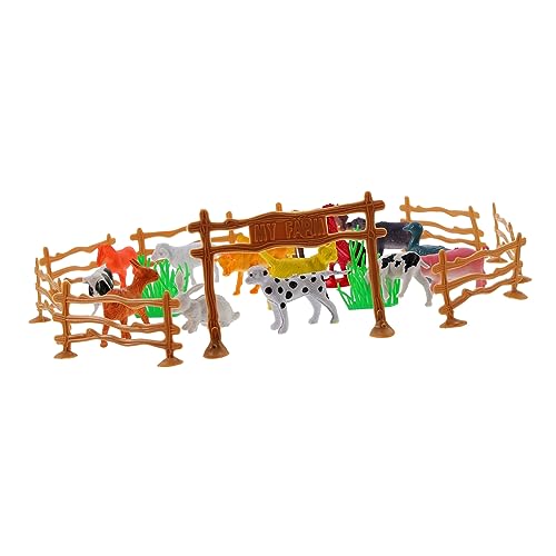 Toddmomy 1 Juego Conjunto Animales de Granja Miniatura Juguete de Granja de Accesorios y Herramientas de de Casa y Desarrollo Infantil