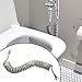 Spring Flexible Shower Hose, Bidet Hose For Toilet, PU Rebound Tube For Bathroom Sink & Bidet, Space-Saving Stretchable Design, Easy Tool-Free Installation(5 meters Grey)