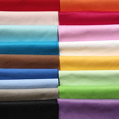 Gnognauq 17pcs Cotton Patchwork Fabric Bundles Quilting Crafting 30cm Square for DIY Craft Making Doll Cloth Cover