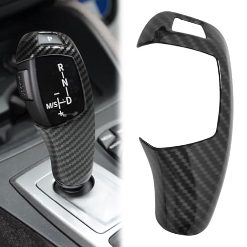 NewYall Carbon Fiber Pattern Gear Shift Knob Cover Trim for BMW F01 F20 F22 F25 F26 F30 F31 F32 F33 F34 F10 X3 X4 X5 F15 X6 118 120 125 128 320 640 328 335 2008-2018
